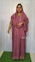 HEAVY PARTY WEAR 3 PCS MUL CHANDERI MATERIAL